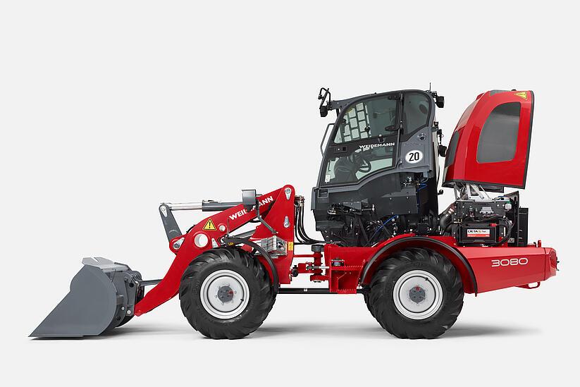 Weidemann wheel loader 3080, Tiltable cab