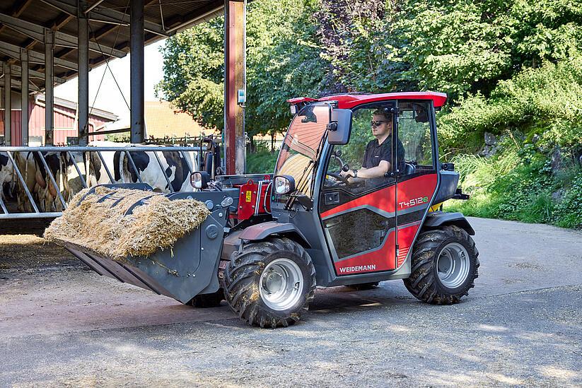Weidemann telehandler T4512e recuperation in application