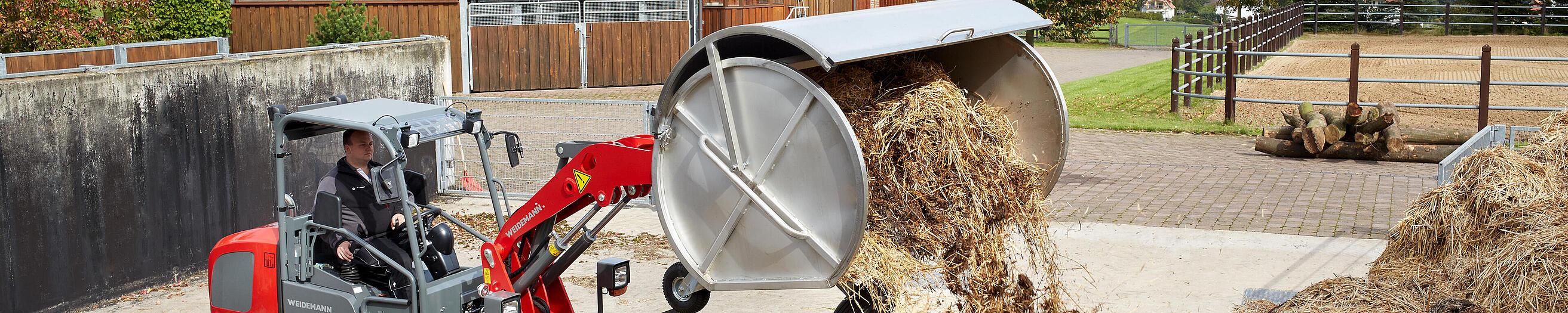 Hoftrac 1880 de Weidemann en acción