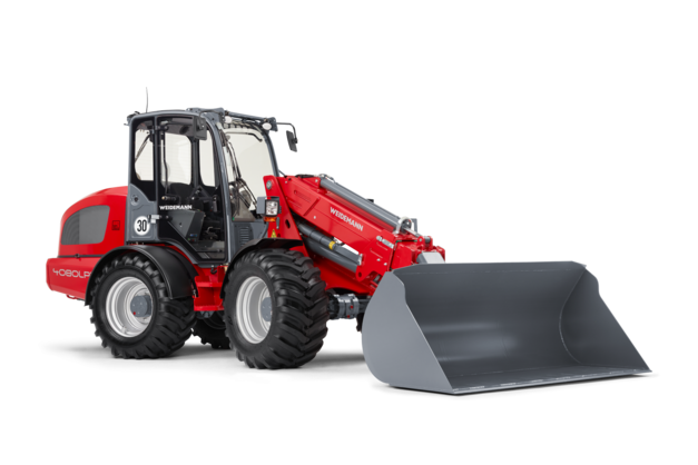 Weidemann telescopic wheel loader 4080LPT cabin with cargo bucket, studio