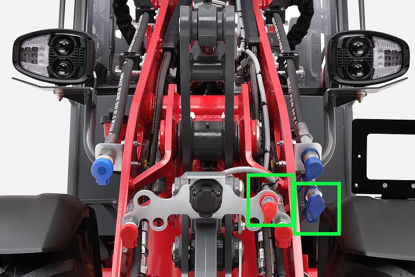 Weidemann Hoftrac, Radlader, Teleskopradlader 1190e, 1260LP, 1390-9580T, Pressureless return including leakage oil line