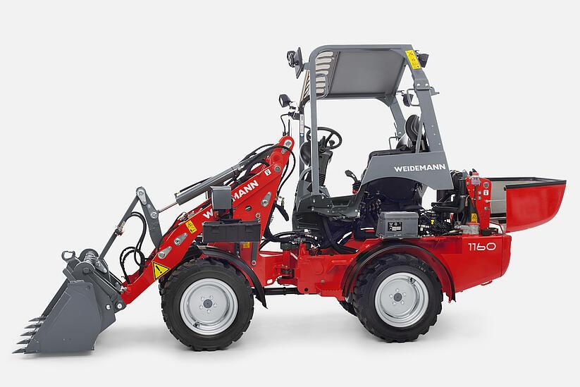 Weidemann Hoftrac 1140, 1160, 1280, Tiltable driver´s platform
