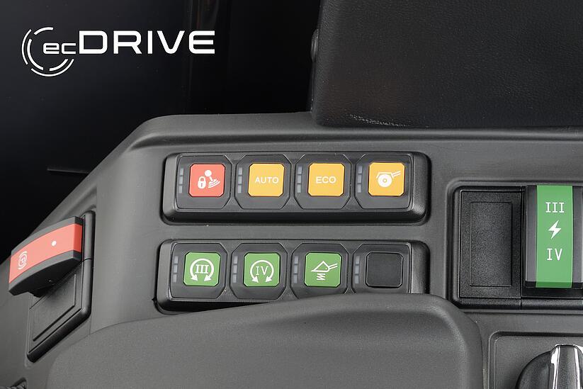 Weidemann Hoftrac 1390, ecDrive: Electronically-controlled traction drive