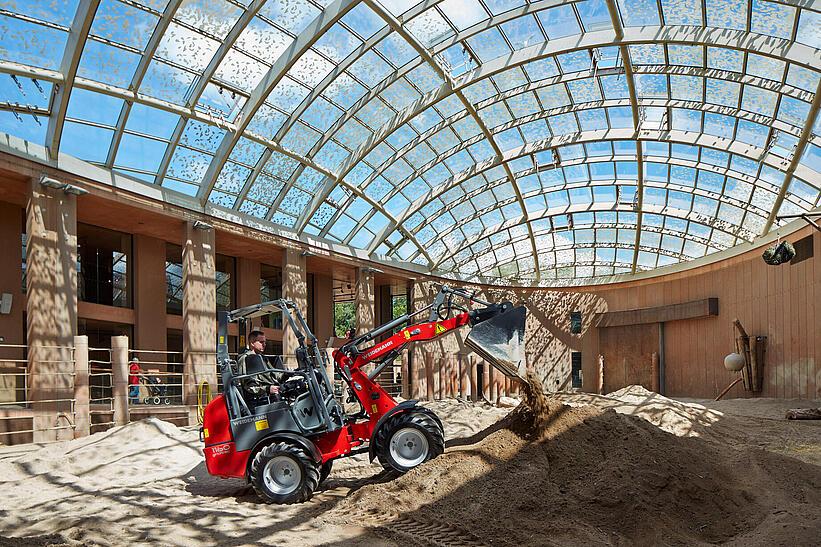 Weidemann 1160 eHoftrac im Einsatz