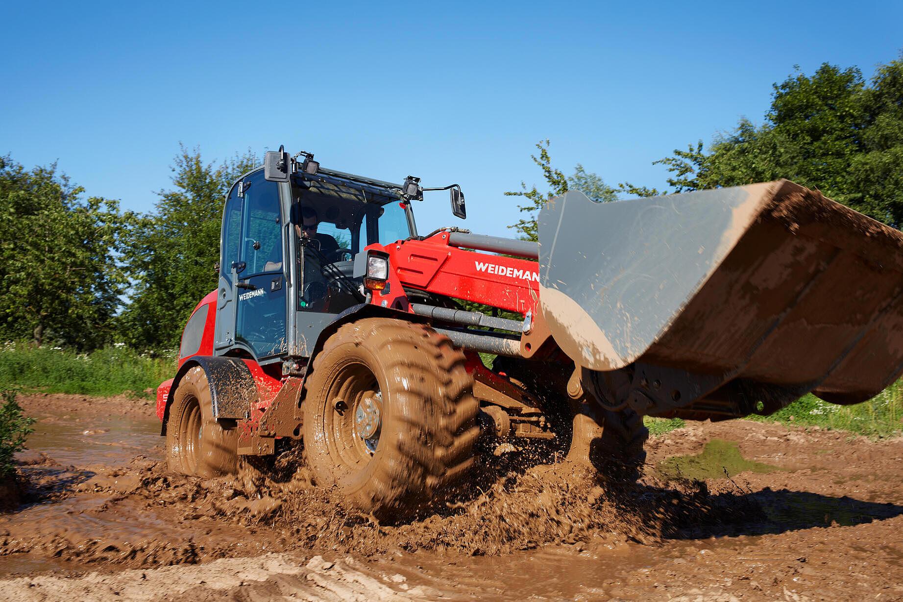 Weidemann chargeuse télescopique 5080T en action