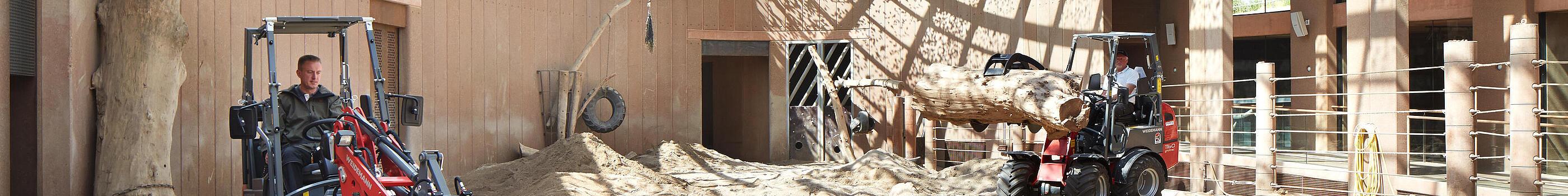 Weidemann Hoftrac 1160e in use