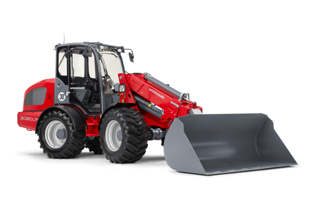 Weidemann telescopic wheel loader 3080LPT cabin with cargo bucket, studio