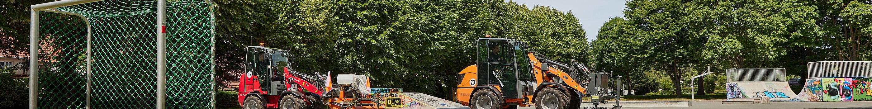 Máquinas de Weidemann en acción