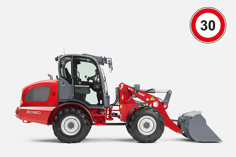 Weidemann wheel loader 3080, Speed 30 km/h