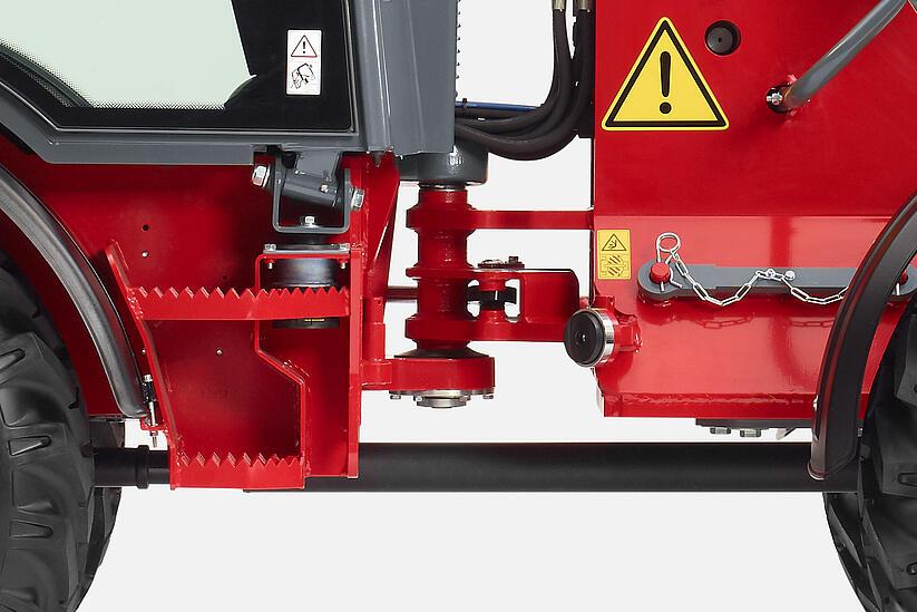 Weidemann telescopic wheel loader 3080T, Vibration damping driver's cab