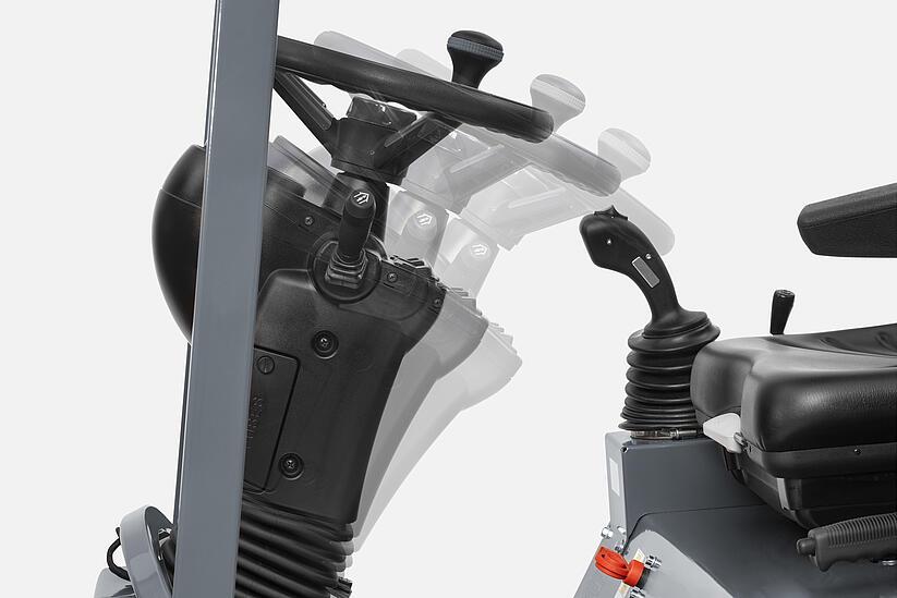 Weidemann Hoftrac 1140, 1140BL, Adjustable steering column