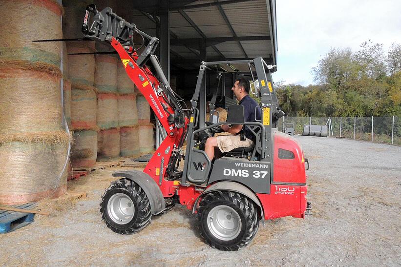 Weidemann 1160 eHoftrac im Einsatz