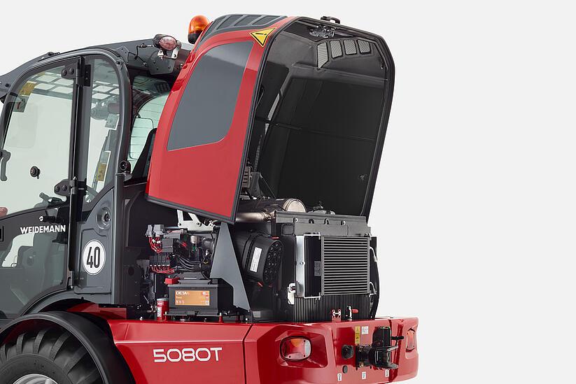 Weidemann telescopic wheel loader 5080T, Bonnet